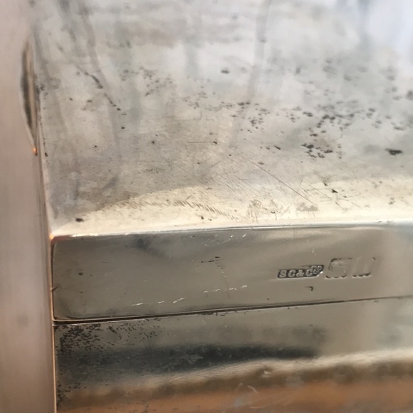 🌠 🌹Antique Sterling Silver Cigarette Box🌹 🌠 or Jewelry Box🌺💐Wedding Gift🌷 - Picture 8 of 16